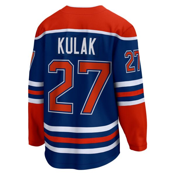 Men’s Edmonton Oilers Brett Kulak Fanatics Branded Royal Home Breakaway Player Jersey