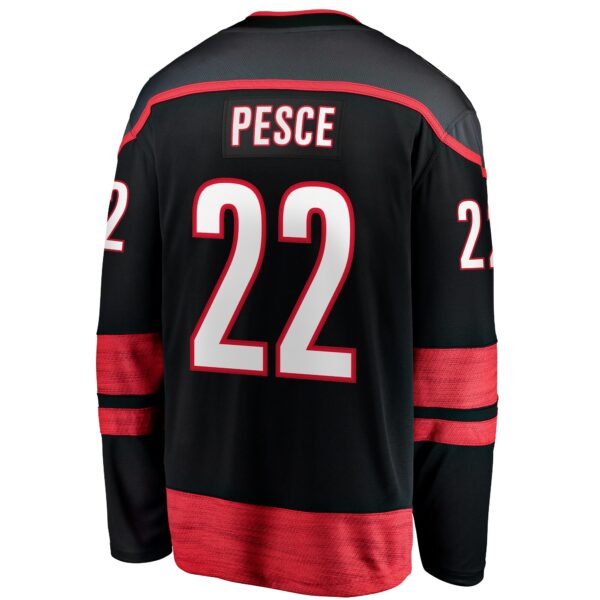 Men’s Carolina Hurricanes Brett Pesce Fanatics Branded Black Home Breakaway Jersey