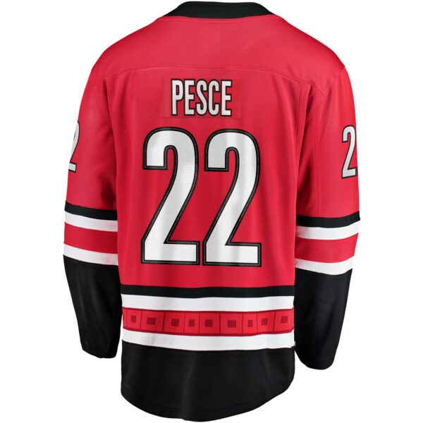 Men’s Carolina Hurricanes Brett Pesce Fanatics Branded Red Alternate Breakaway Player Jersey