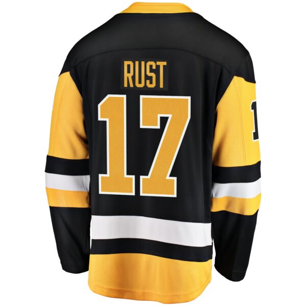 Men’s Pittsburgh Penguins Bryan Rust Fanatics Branded Black Home Breakaway Player Jersey