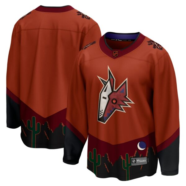 Men’s Arizona Coyotes Fanatics Branded Burnt Orange Special Edition 2.0 Breakaway Blank Jersey