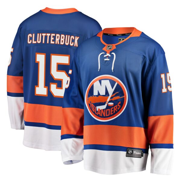 Men’s New York Islanders Cal Clutterbuck Fanatics Branded Royal Breakaway Player Jersey