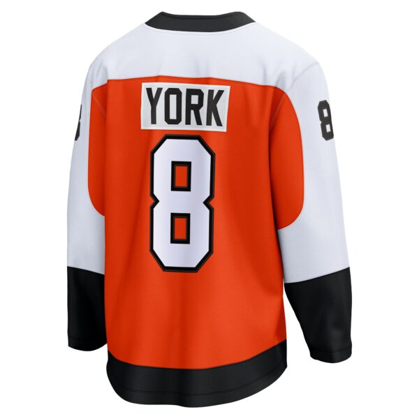 Men’s Philadelphia Flyers Cam York Fanatics Branded Orange Home Breakaway Jersey