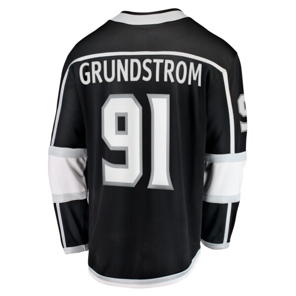 Men’s Los Angeles Kings Carl Grundstrom Fanatics Branded Black Home Breakaway Player Jersey