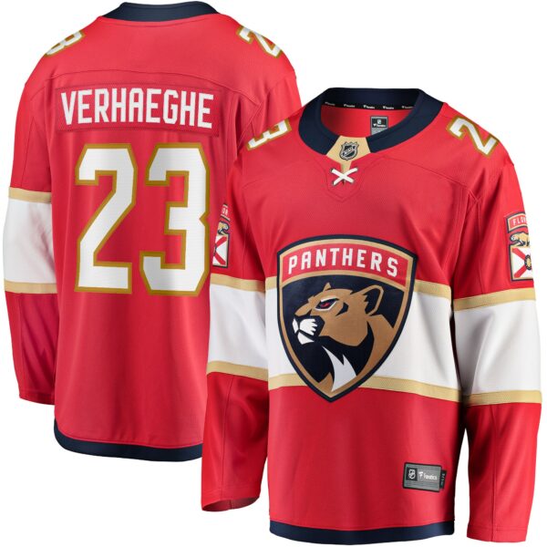 Men’s Florida Panthers Carter Verhaeghe Fanatics Branded Red Home Breakaway Jersey