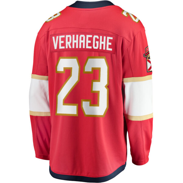 Men’s Florida Panthers Carter Verhaeghe Fanatics Branded Red Home Breakaway Jersey