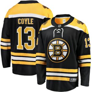 Men's Boston Bruins Charlie Coyle Fanatics Branded Black Home Premier Breakaway Player Jersey