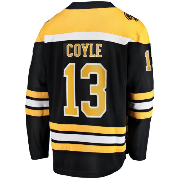 Men’s Boston Bruins Charlie Coyle Fanatics Branded Black Home Premier Breakaway Player Jersey