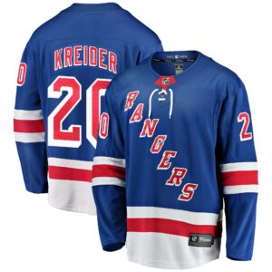 Men's New York Rangers Chris Kreider Fanatics Branded Blue Home Breakaway Player Jersey