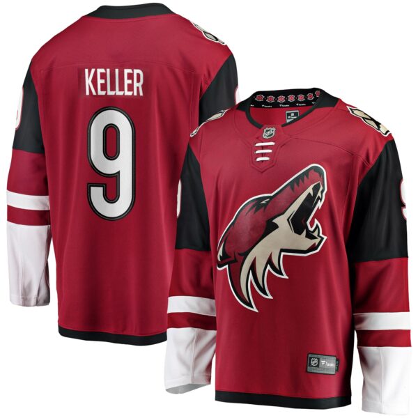 Men’s Arizona Coyotes Clayton Keller Fanatics Branded Garnet Home Premier Breakaway Player Jersey