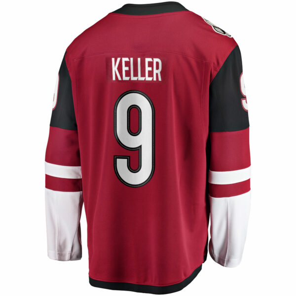 Men’s Arizona Coyotes Clayton Keller Fanatics Branded Garnet Home Premier Breakaway Player Jersey