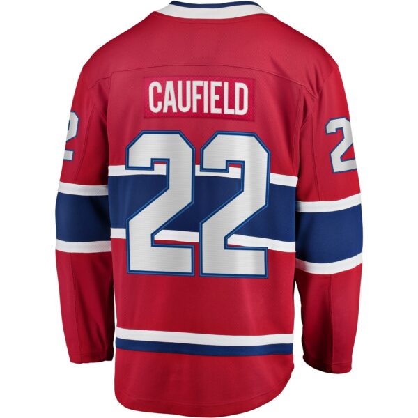 Men’s Montreal Canadiens Cole Caufield Fanatics Branded Red Home Breakaway Replica Jersey