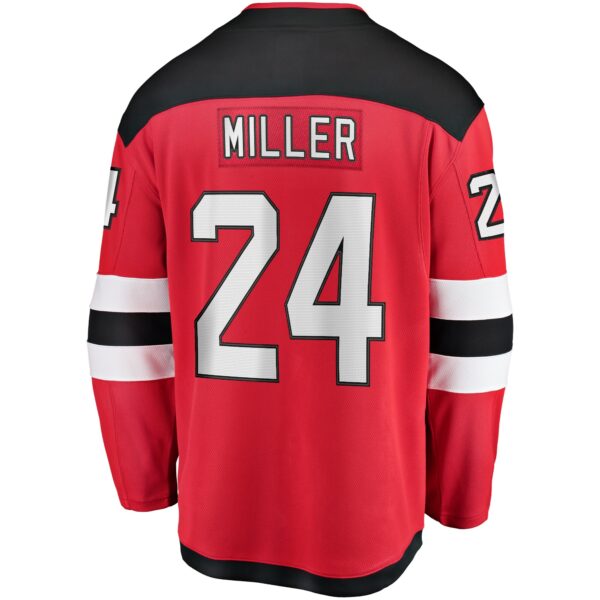 Men’s New Jersey Devils Colin Miller Fanatics Branded Red Home Breakaway Jersey