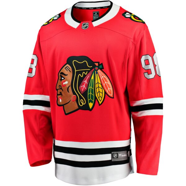 Men’s Chicago Blackhawks Connor Bedard Fanatics Branded Red Home Breakaway Player Jersey