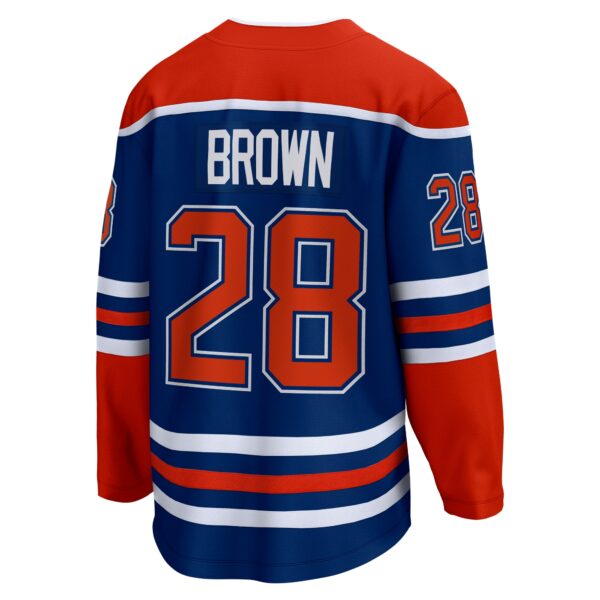 Men’s Edmonton Oilers Connor Brown Fanatics Branded Royal Home Breakaway Jersey