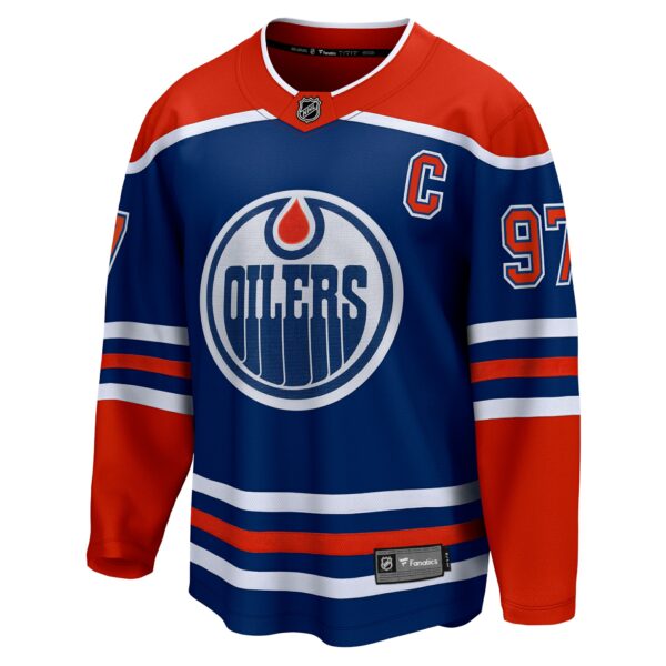 Men’s Edmonton Oilers Connor McDavid Fanatics Branded Royal Home Premier Breakaway Player Jersey