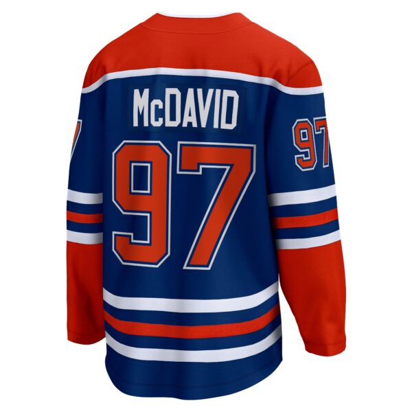 Men’s Edmonton Oilers Connor McDavid Fanatics Branded Royal Home Premier Breakaway Player Jersey