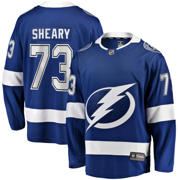 Men’s Tampa Bay Lightning Conor Sheary Fanatics Branded Blue Home Breakaway Jersey