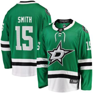 Men's Dallas Stars Craig Smith Fanatics Branded Kelly Green Home Breakaway Jersey