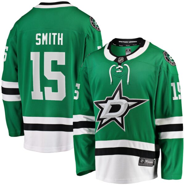 Men’s Dallas Stars Craig Smith Fanatics Branded Kelly Green Home Breakaway Jersey