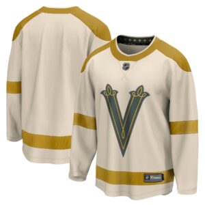 Men's Vegas Golden Knights Fanatics Branded Cream 2024 NHL Winter Classic Breakaway Jersey