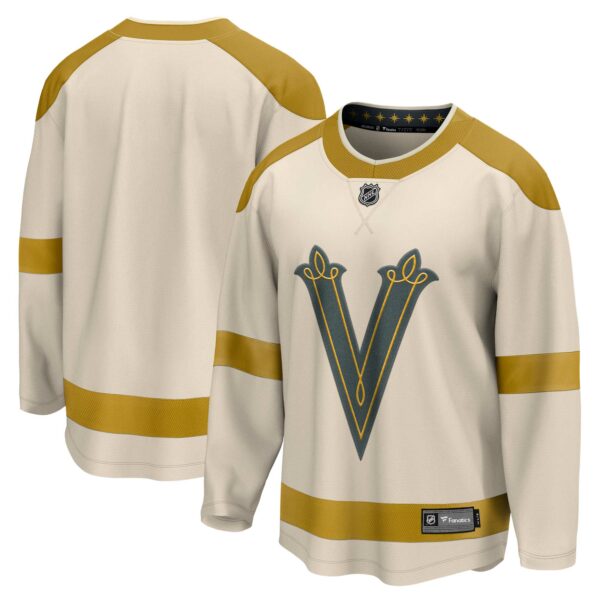 Men’s Vegas Golden Knights Fanatics Branded Cream 2024 NHL Winter Classic Breakaway Jersey