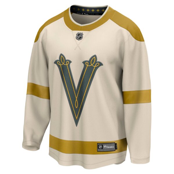 Men’s Vegas Golden Knights Fanatics Branded Cream 2024 NHL Winter Classic Breakaway Jersey