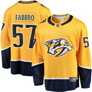 Men's Nashville Predators Dante Fabbro Fanatics Branded Gold Replica Player Jersey