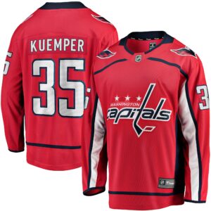 Men's Washington Capitals Darcy Kuemper Fanatics Branded Red Home Breakaway Player Jersey