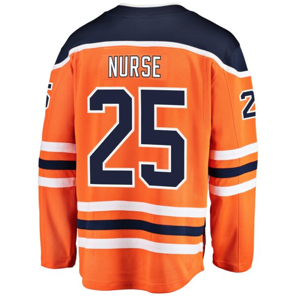 Men’s Edmonton Oilers Darnell Nurse Fanatics Branded Orange Breakaway Player Jersey