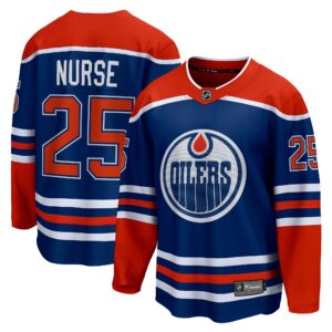 Men's Edmonton Oilers Darnell Nurse Fanatics Branded Royal Home Breakaway Player Jersey