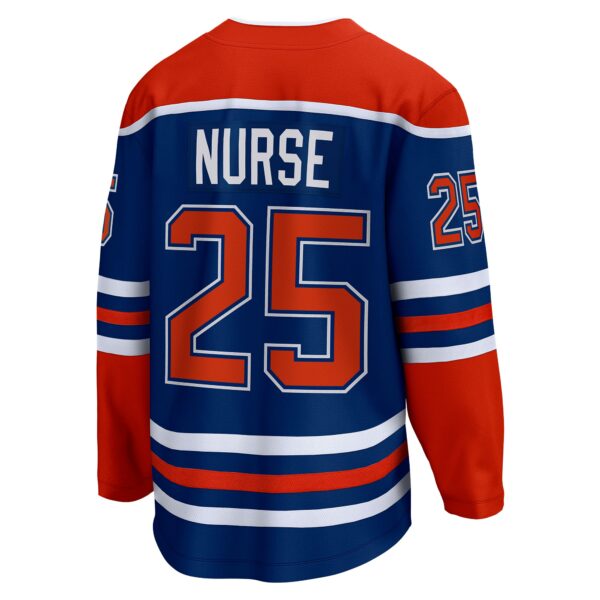 Men’s Edmonton Oilers Darnell Nurse Fanatics Branded Royal Home Breakaway Player Jersey