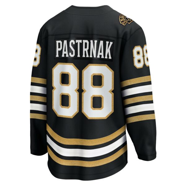 Men’s Boston Bruins David Pastrnak Fanatics Branded Black 100th Anniversary Premier Breakaway Player Jersey