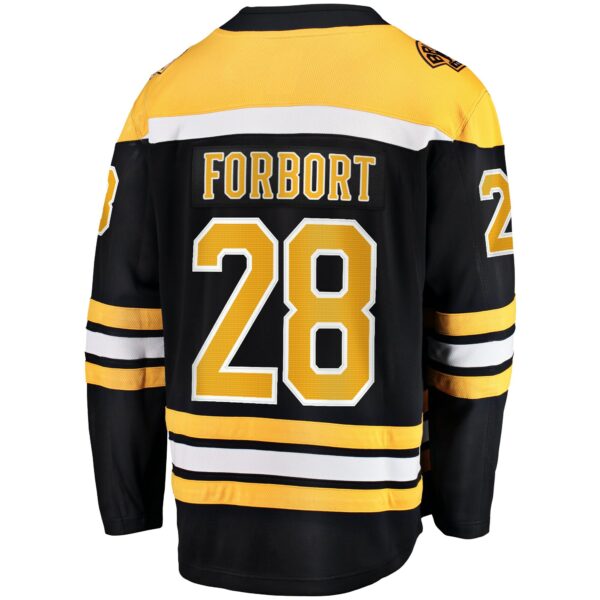 Men’s Boston Bruins Derek Forbort Fanatics Branded Black Home Breakaway Player Jersey