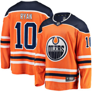 Men's Edmonton Oilers Derek Ryan Fanatics Branded Orange Home Breakaway Player Jersey