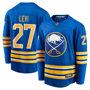 Men's Buffalo Sabres Devon Levi Fanatics Branded Royal Home Breakaway Jersey