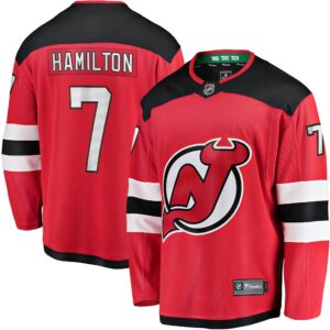 Men's New Jersey Devils Dougie Hamilton Fanatics Branded Red Breakaway Player Jersey