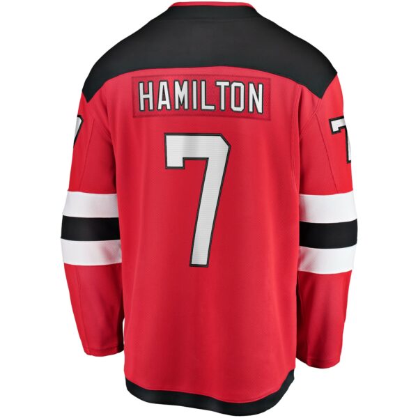 Men’s New Jersey Devils Dougie Hamilton Fanatics Branded Red Breakaway Player Jersey