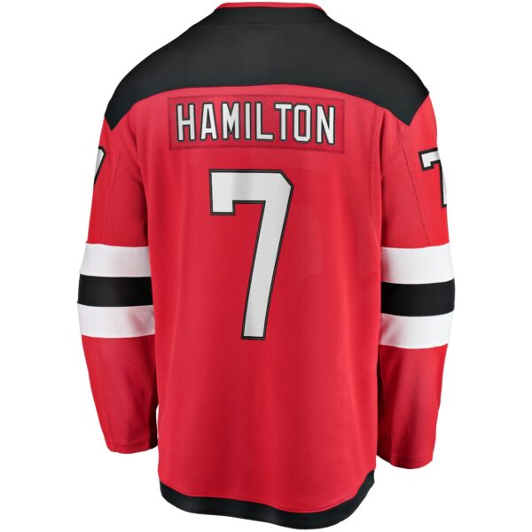 Men’s New Jersey Devils Dougie Hamilton Fanatics Branded Red Home Premier Breakaway Player Jersey