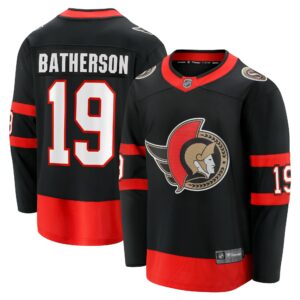 Men's Ottawa Senators Drake Batherson Fanatics Branded Black Home Breakaway Jersey