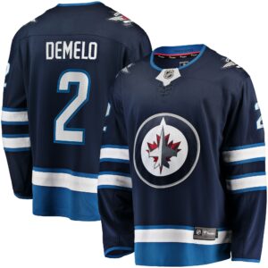 Men's Winnipeg Jets Dylan DeMelo Fanatics Branded Navy Breakaway Player Jersey