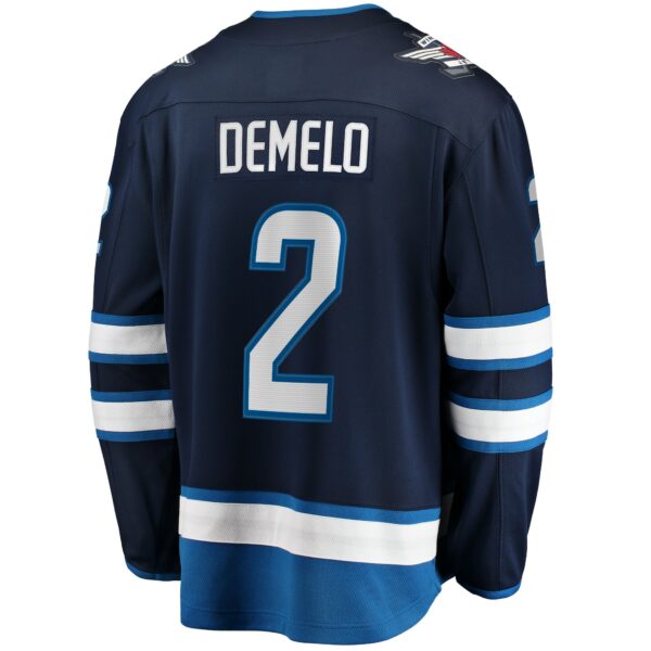 Men’s Winnipeg Jets Dylan DeMelo Fanatics Branded Navy Breakaway Player Jersey