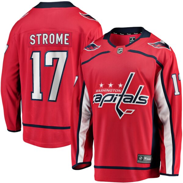 Men’s Washington Capitals Dylan Strome Fanatics Branded Red Home Breakaway Player Jersey