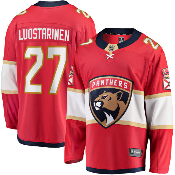 Men’s Florida Panthers Eetu Luostarinen Fanatics Branded Red Home Breakaway Player Jersey