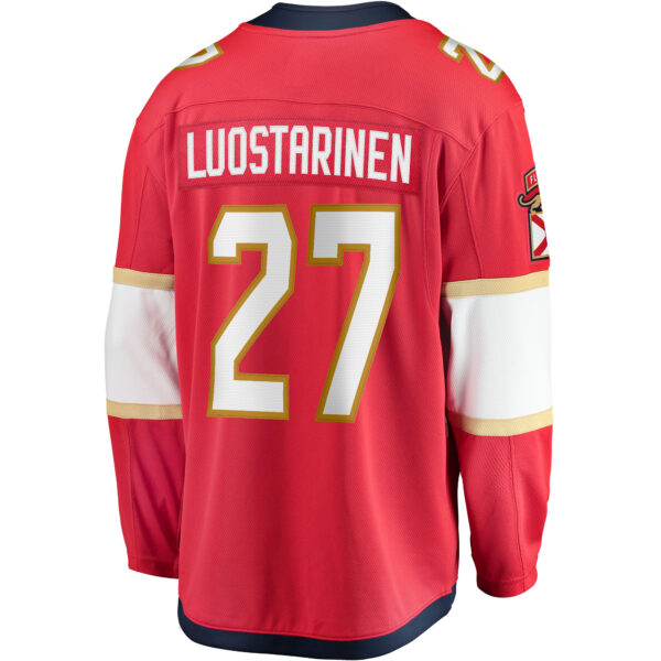 Men’s Florida Panthers Eetu Luostarinen Fanatics Branded Red Home Breakaway Player Jersey