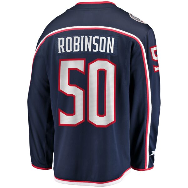 Men’s Columbus Blue Jackets Eric Robinson Fanatics Branded Navy Home Breakaway Player Jersey