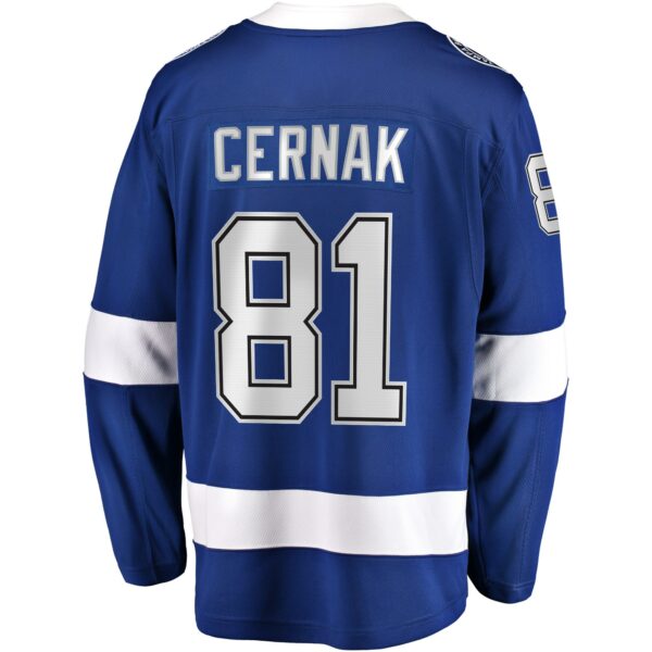 Men’s Tampa Bay Lightning Erik Cernak Fanatics Branded Blue Home Breakaway Player Jersey