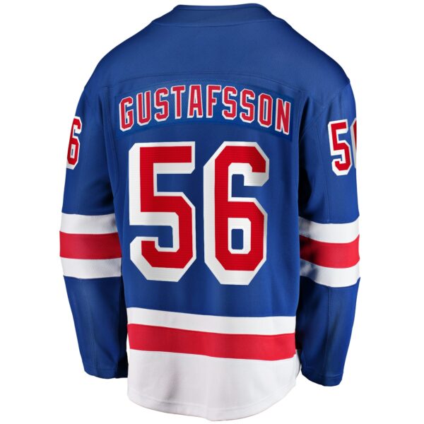 Men’s New York Rangers Erik Gustafsson Fanatics Branded Blue Home Breakaway Jersey