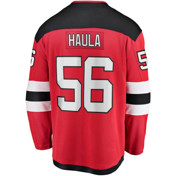 Men’s New Jersey Devils Erik Haula Fanatics Branded Red Home Breakaway Player Jersey