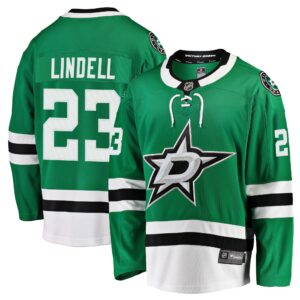 Men's Dallas Stars Esa Lindell Fanatics Branded Kelly Green Breakaway Jersey